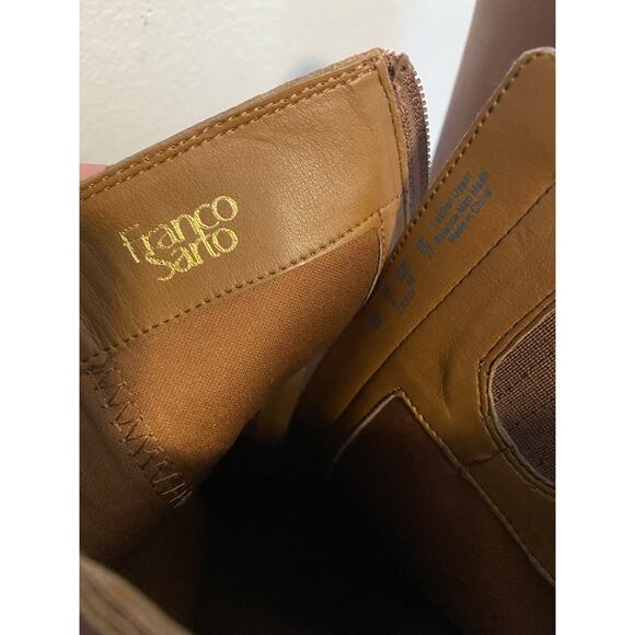 Franco Sarto Tall Boots Tan Leather Boots Women’s 10M - Picture 5 of 8